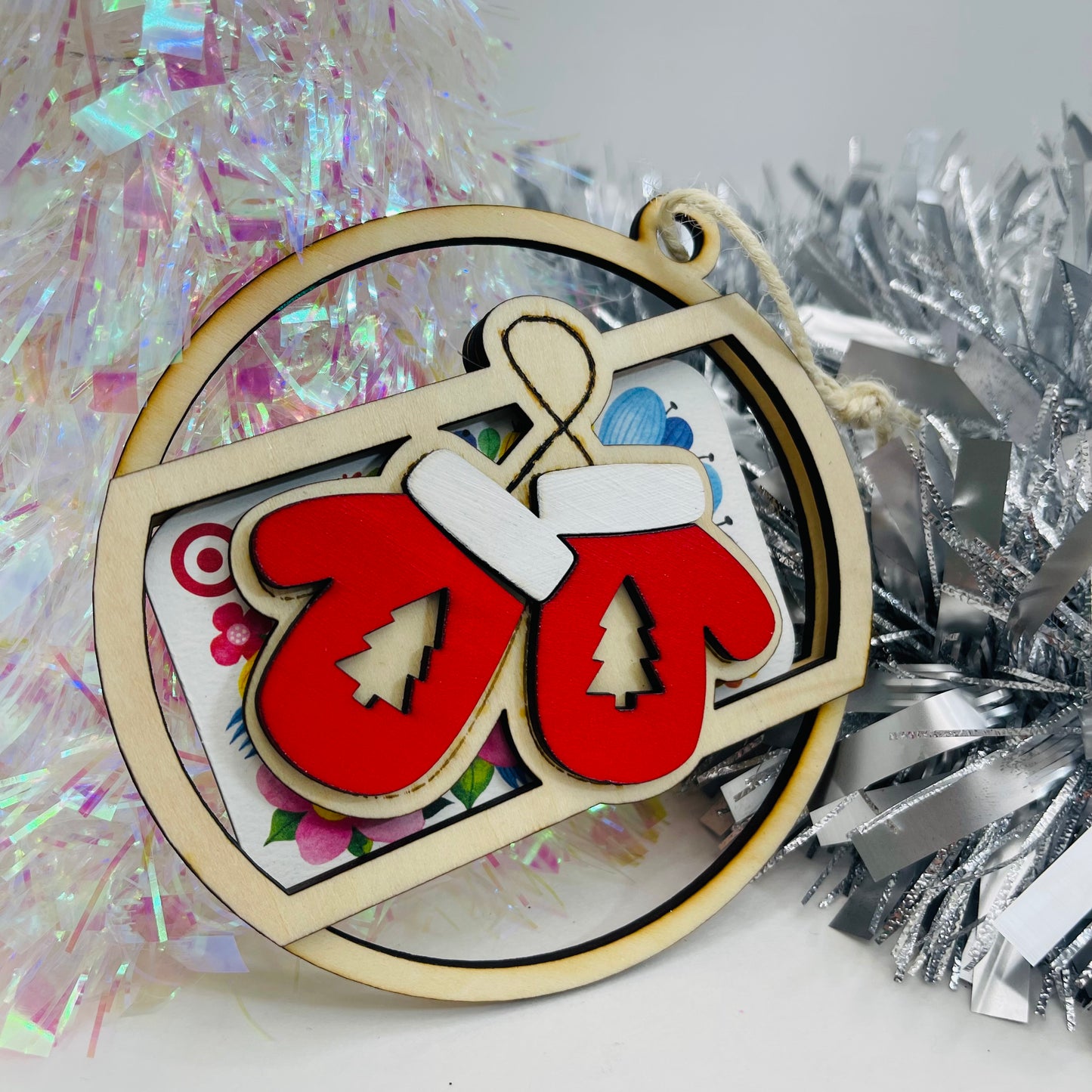 Cozy Mittens Gift Card Holder Ornament