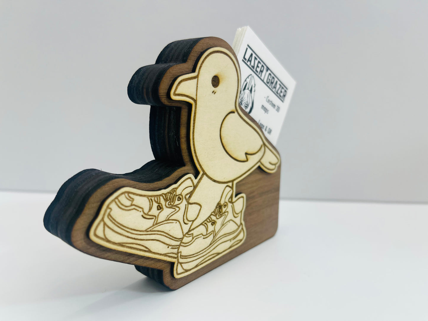 Seagull Wearing Sneakers Business Card Holder